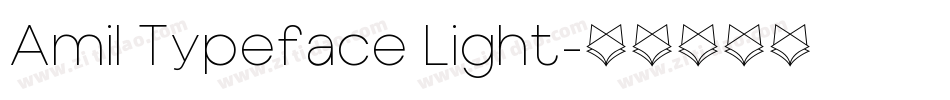 Amil Typeface Light字体转换
